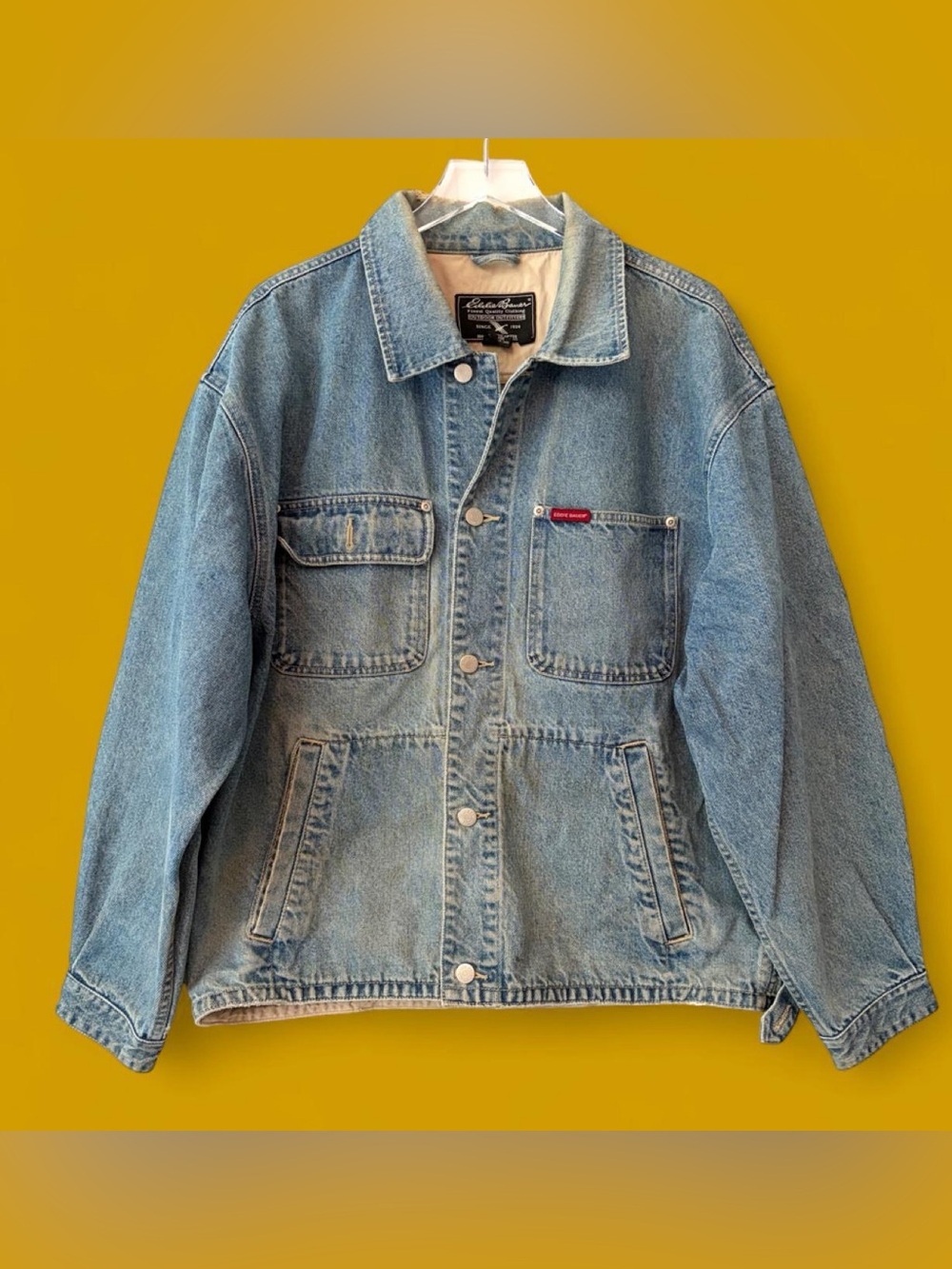 1990s Eddie Bauer Men’s Denim Chore Jacket